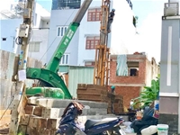 Ép cọc bê tông nhà phố tại đường Huỳnh Tấn Phát, quận 7, TPHCM
