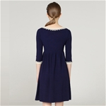 Đầm xòe tay lỡ viền ren TT919