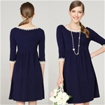 Đầm xòe tay lỡ viền ren TT919