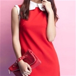 Đầm suông cổ sen TT917