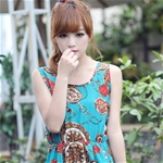 Đầm Voan họa tiết đồng hồ