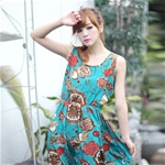 Đầm Voan họa tiết đồng hồ