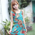 Đầm Voan họa tiết đồng hồ